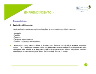 Emprendimiento (Entrepreneurship)