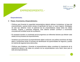 Emprendimiento (Entrepreneurship)