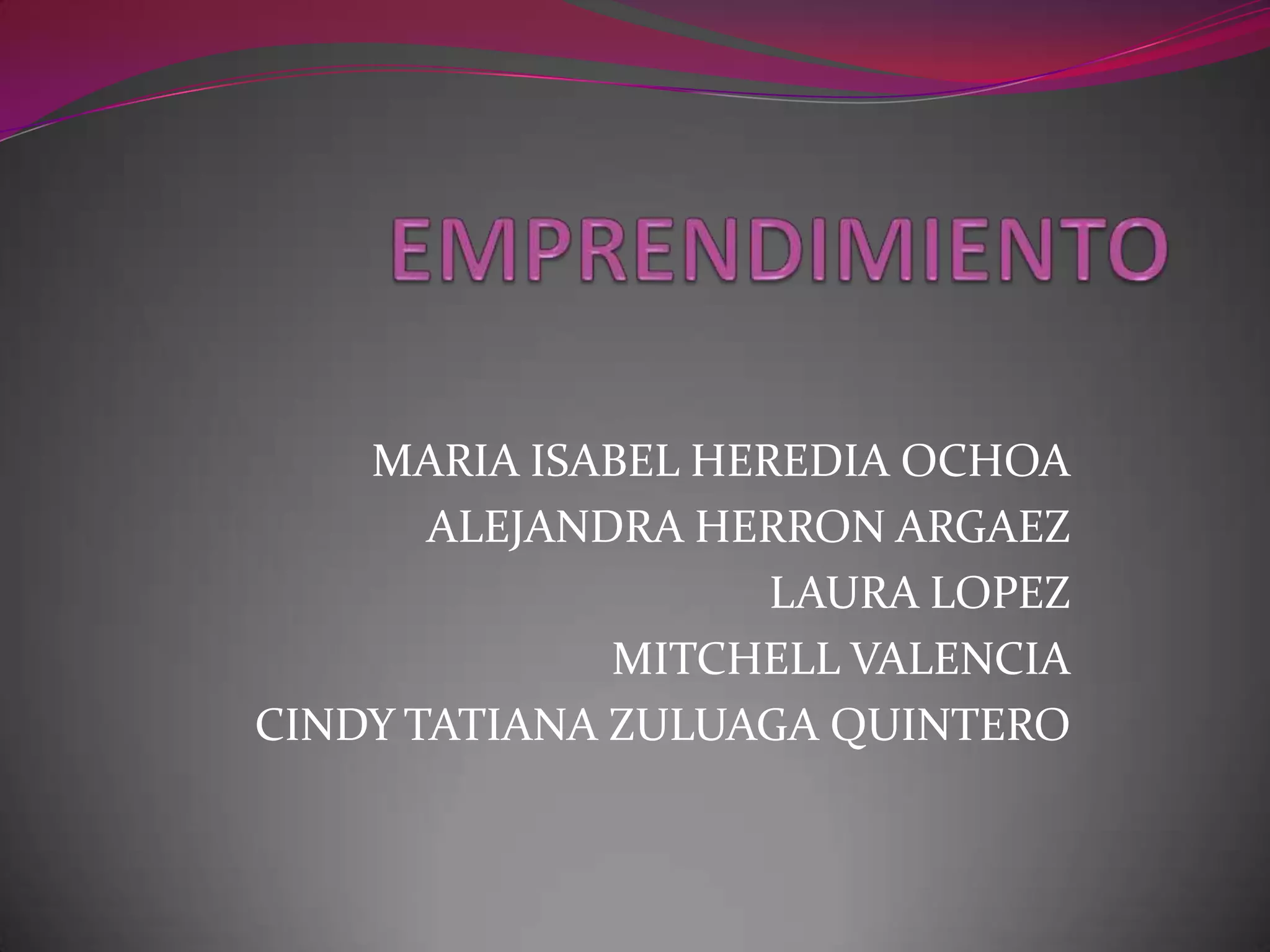 Emprendimiento diapositivas | PPT