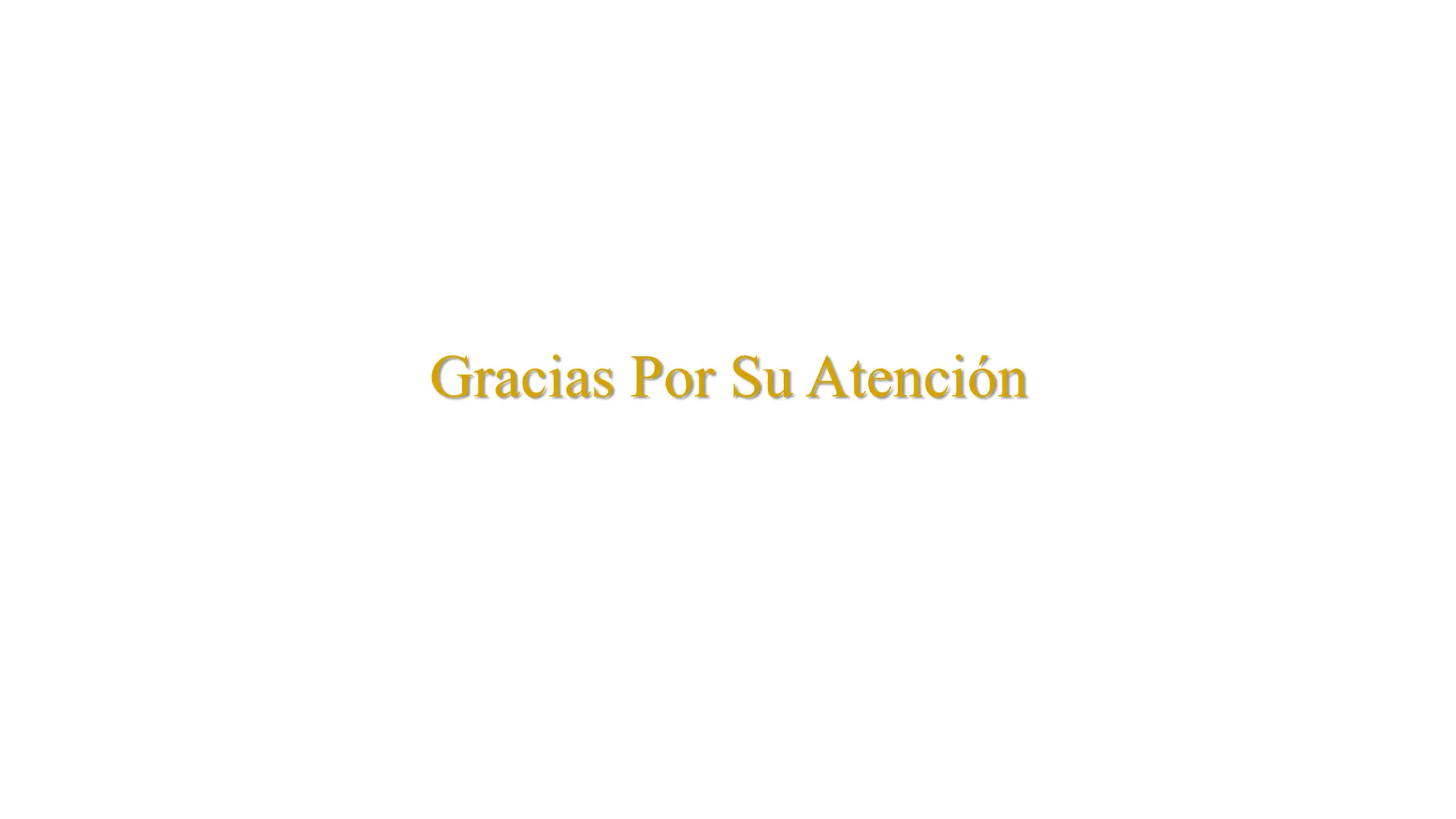 Gracias Por Su Atención
 