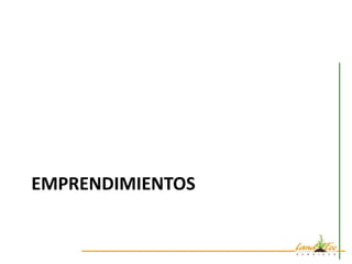 EMPRENDIMIENTOS
 
