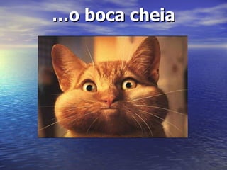 … o boca cheia 