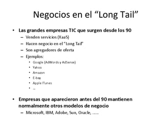 Negocios en el “Long Tail” 
