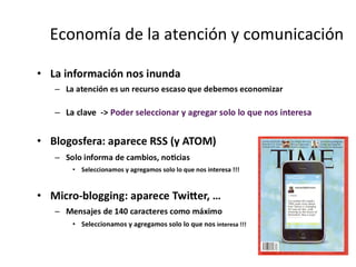 Economía de la atención y comunicación  