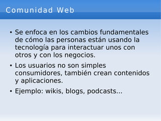 Web 2.0 y Empresa 2.0