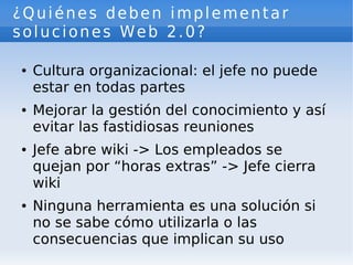 Web 2.0 y Empresa 2.0