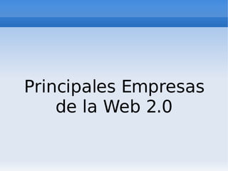 Web 2.0 y Empresa 2.0