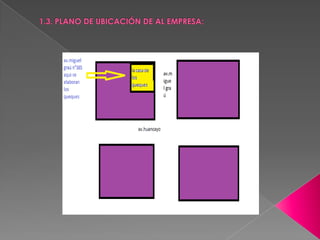 1.3. PLANO DE UBICACIÓN DE AL EMPRESA: