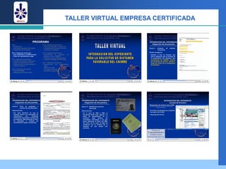 TALLER VIRTUAL EMPRESA CERTIFICADA
 