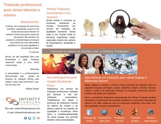 Empresa de Tradução Infinity - Brochura