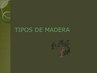 TIPOS DE MADERA
 