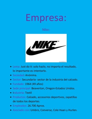 no pagado baños alfiler Empresa nike