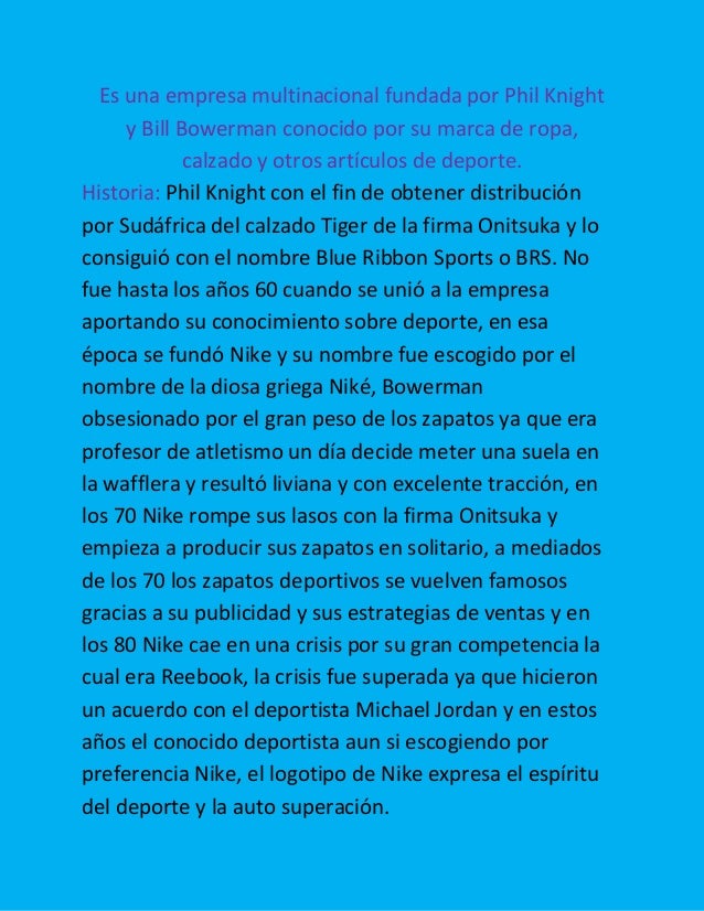 Empresa nike