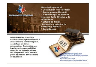 Abogados en Derecho Empresarial y Penal Corporativo Panamá