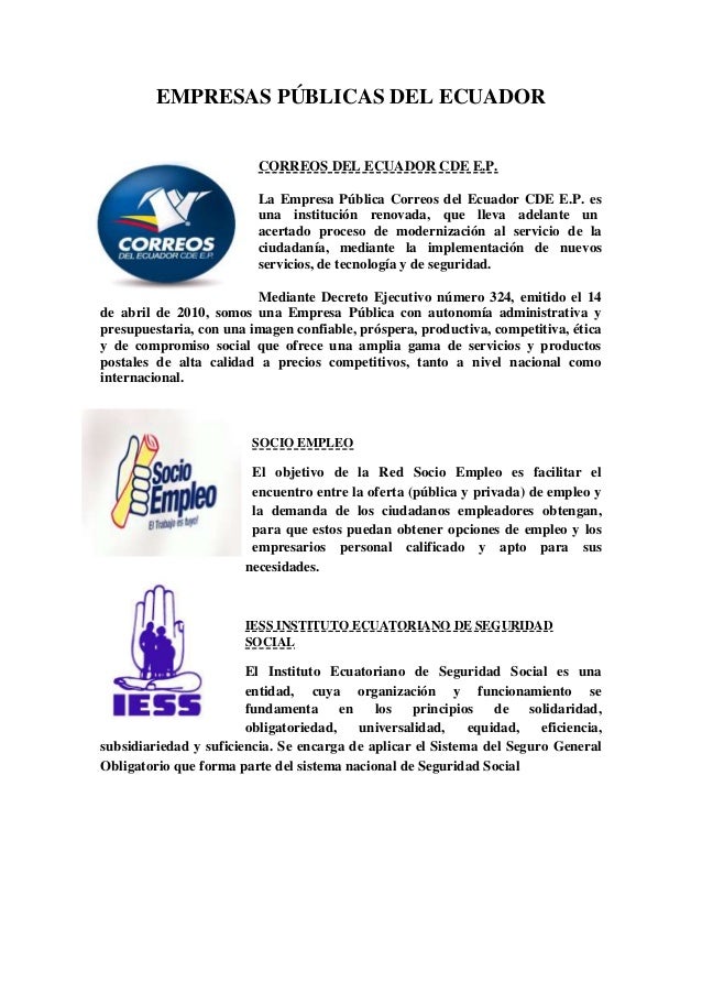 Empresas Publicas Ecuatorianas