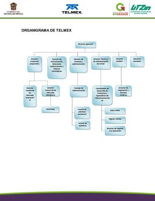 ORGANIGRAMA DE TELMEX
 