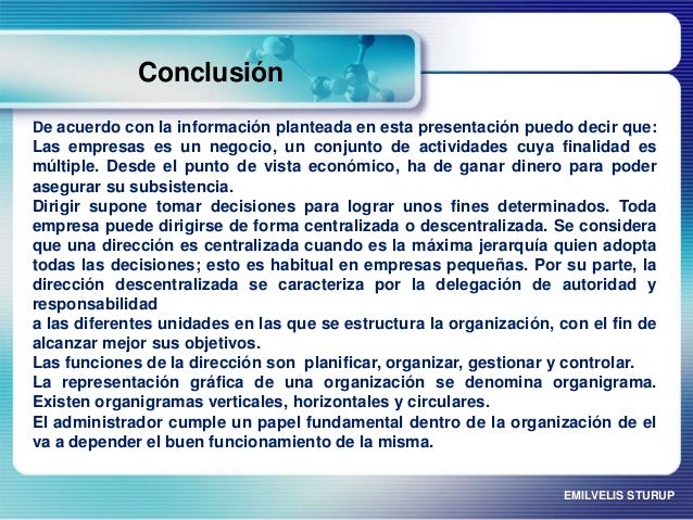 Empresa y su estructura