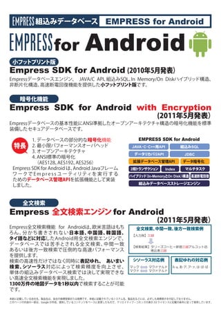 Empress sdk for androidチラシ
