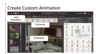 Create Custom Animation
 