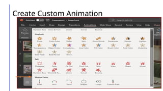 Create Custom Animation
 
