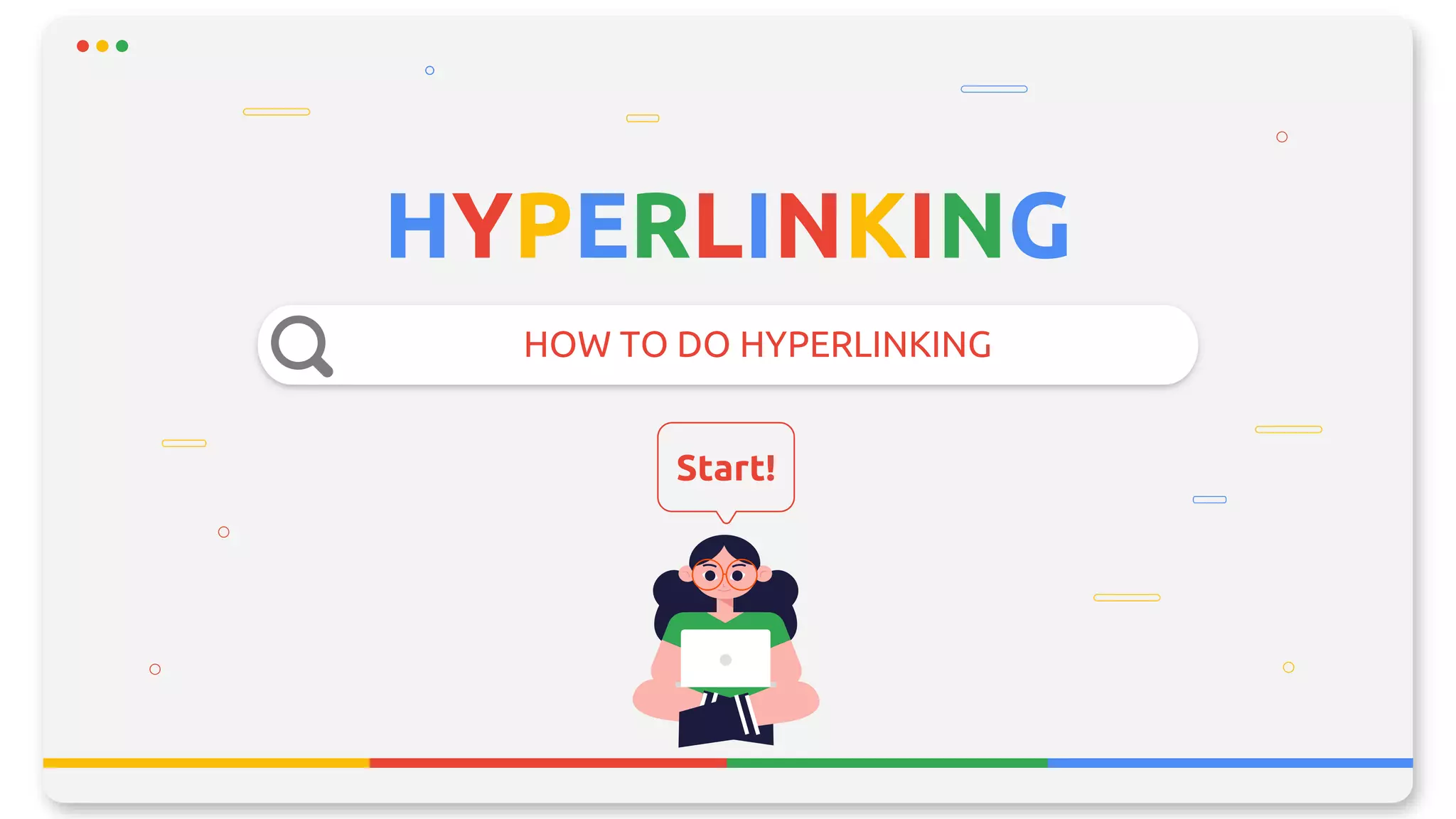 HYPERLINKING
HOW TO DO HYPERLINKING
Start!
 