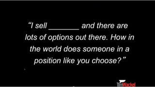 Stop Pitching, Start Solving -Helping Customers Discover What They Really Want!