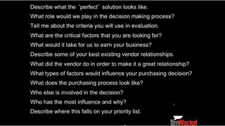 Stop Pitching, Start Solving -Helping Customers Discover What They Really Want!