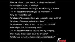 Stop Pitching, Start Solving -Helping Customers Discover What They Really Want!