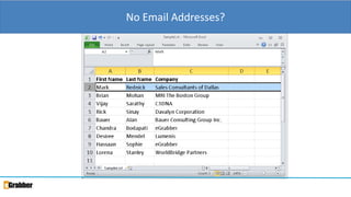 No Email Addresses?
 
