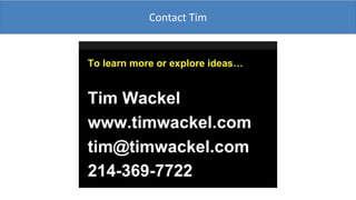 Contact Tim
 