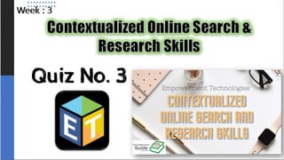 Contextualized Online Search - QUIZ.pptx