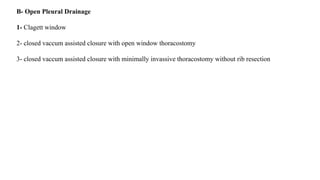 empyema thoracis power point for surgery | PPTX