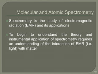 Emr Spect ELECTROMAGNETIC RADIATION(EMR) | PPTX