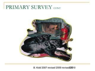B. Kidd 2007 revised 2009 revised 2010222
PRIMARY SURVEY CONT
 