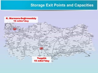K. Marmara-Değirmenköy
16 mSm3/day
Tuzgölü
15 mSm3/day
Storage Exit Points and Capacities
 