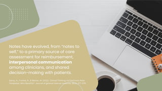 EMR Documentation: Challenges and Opportunities 