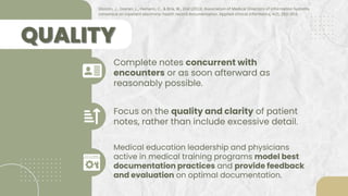 EMR Documentation: Challenges and Opportunities 