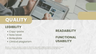 EMR Documentation: Challenges and Opportunities 