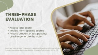 EMR Documentation: Challenges and Opportunities 