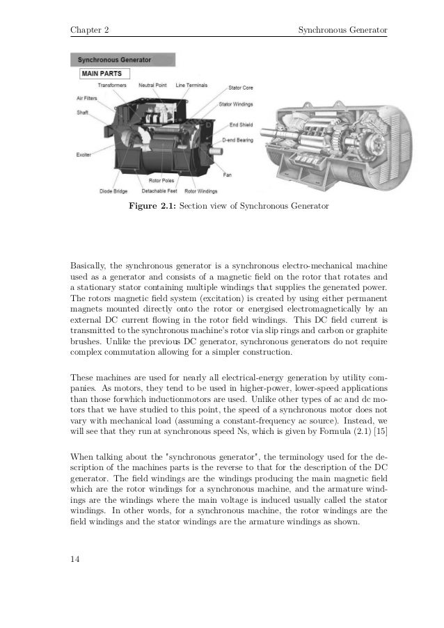 Three Phase Synchonours Generator and AVR