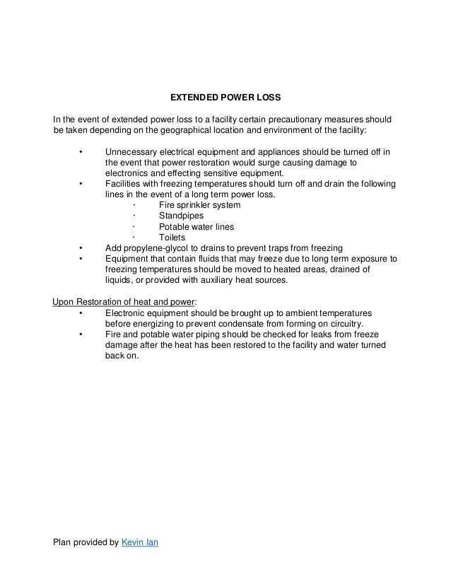 emergency action plan example