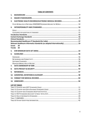 Recommendations On Electronic Medical Record Standards In India | PDF