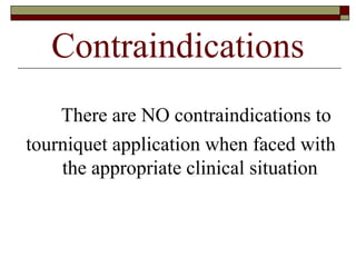 Emr tourniquet education_revised_april_11_2013 | PPT