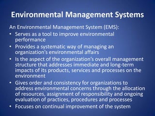 Environmental Management Systems | PPTX