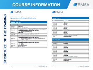 2
STRUCTUREOFTHETRAINING COURSE INFORMATION
 