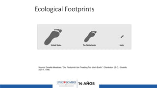 Ecological Footprints
Source: Donella Meadows, “Our Footprints’ Are Treading Too Much Earth,” Charleston (S.C.) Gazette,
April 1, 1996.
 