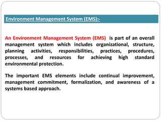 EMS Aspects and Impacts detailed presentation | PDF