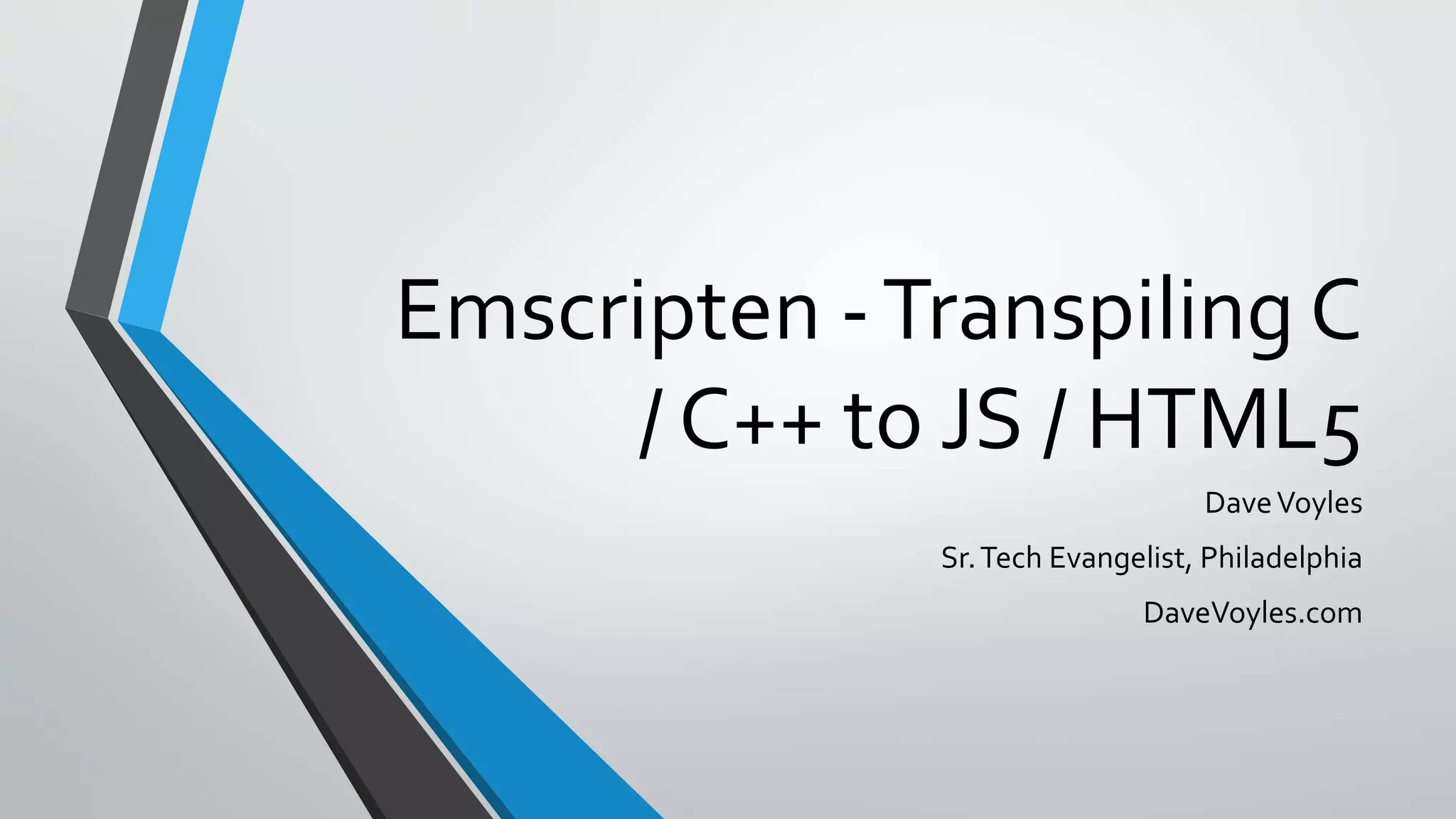 Getting started with Emscripten – Transpiling C / C++ to JavaScript ...