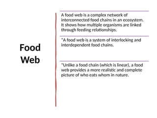 Ecosystems, Biodiversity and Conservation | PPTX