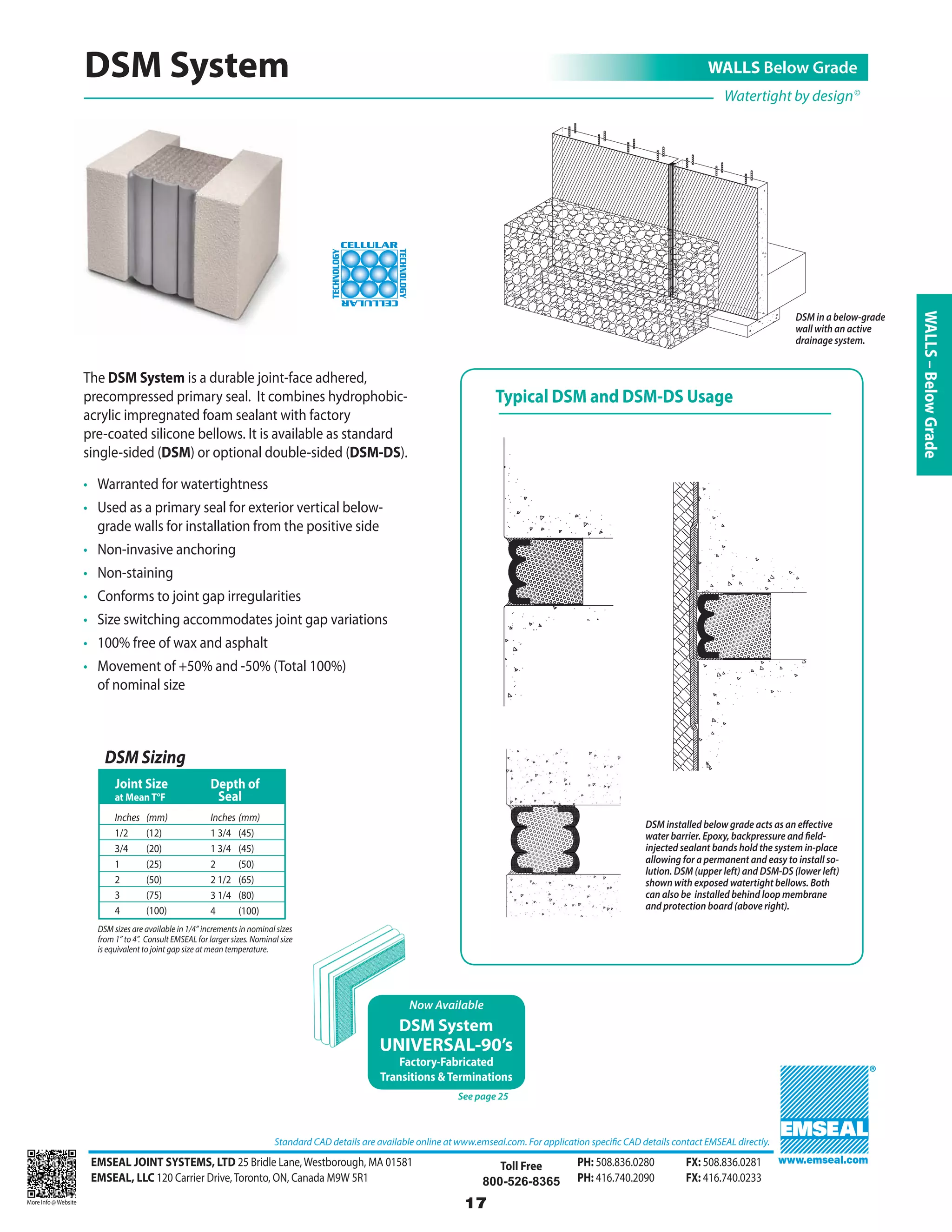 Emseal expansion joint and precompressed sealant catalog for ...